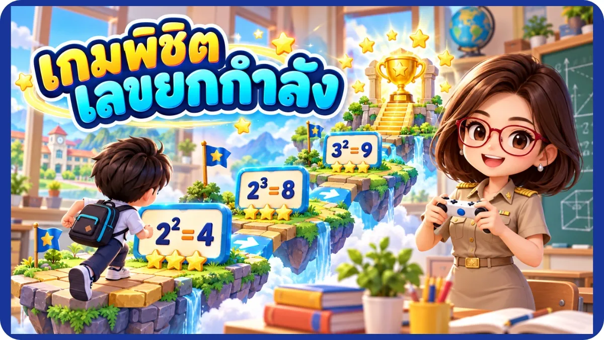 พิชิตเลขยกกำลัง กิจกรรมการเรียนรู้เรื่องเลขยกกำลัง
