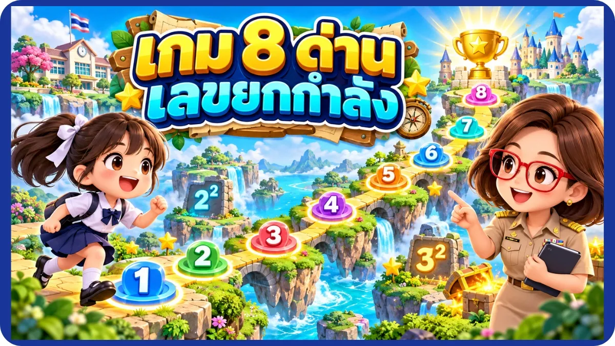 8 ด่านเลขยกกำลัง 8 ด่านเลขยกกำลัง ไปทีละด่านนะคะ