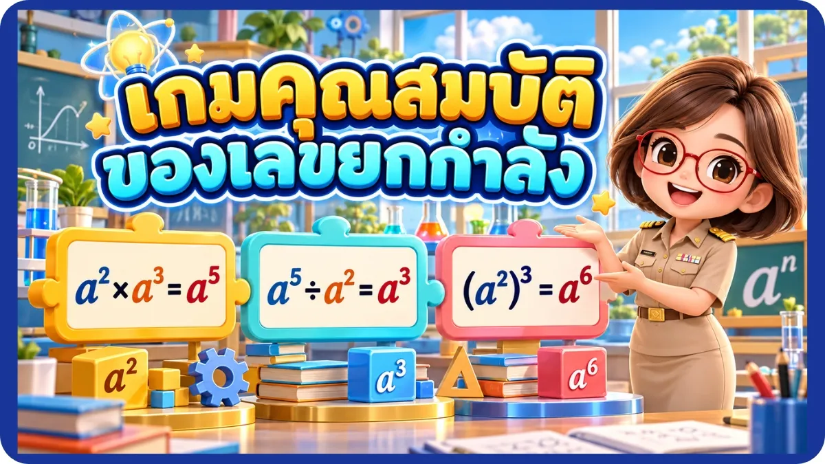 สมบัติเลขยกกำลัง กิจกรรมการเรียนรู้เรื่องเลขยกกำลัง