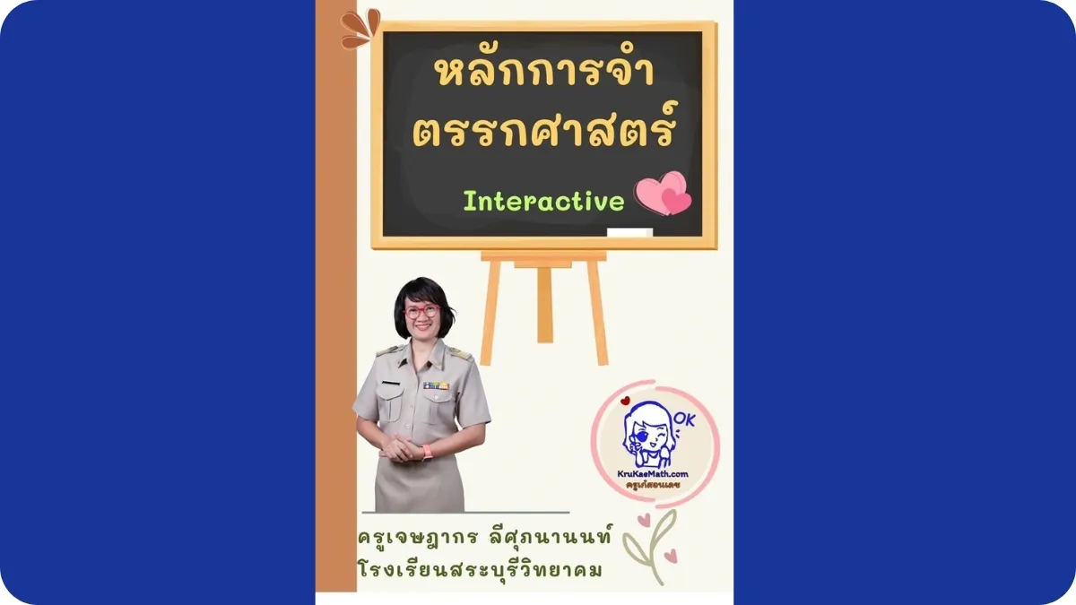 สื่อการสอนแบบโต้ตอบ บทเรียนพื้นฐานเรื่องตรรกศาสตร์