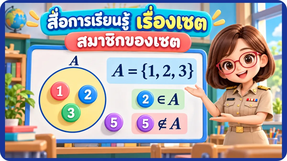 สมาชิกของเซต สมาชิกของเซต