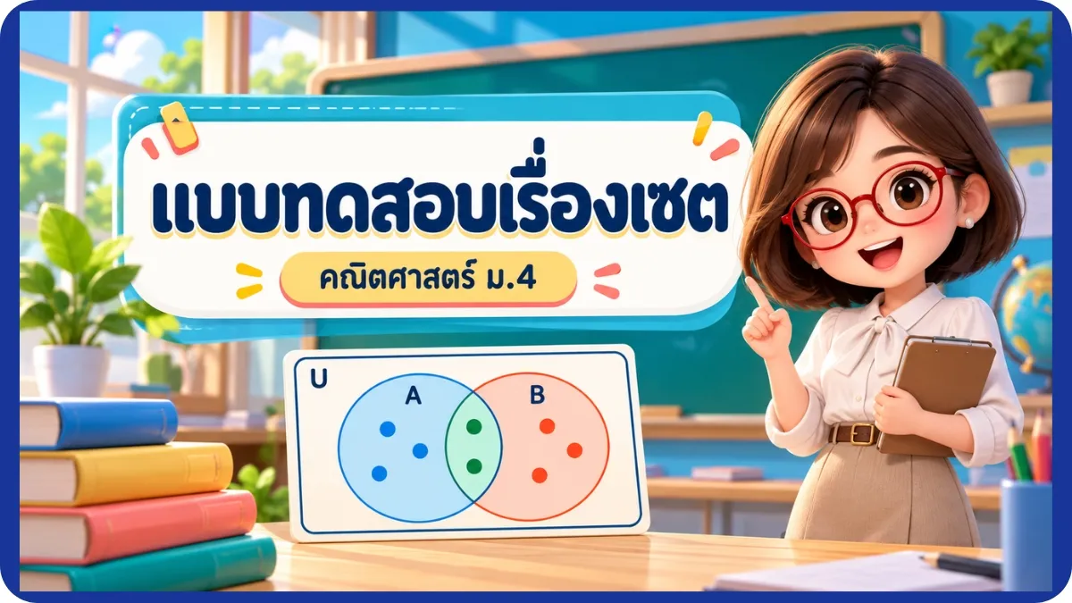 แบบทดสอบเรื่องเซต แบบทดสอบเรื่องเซต
